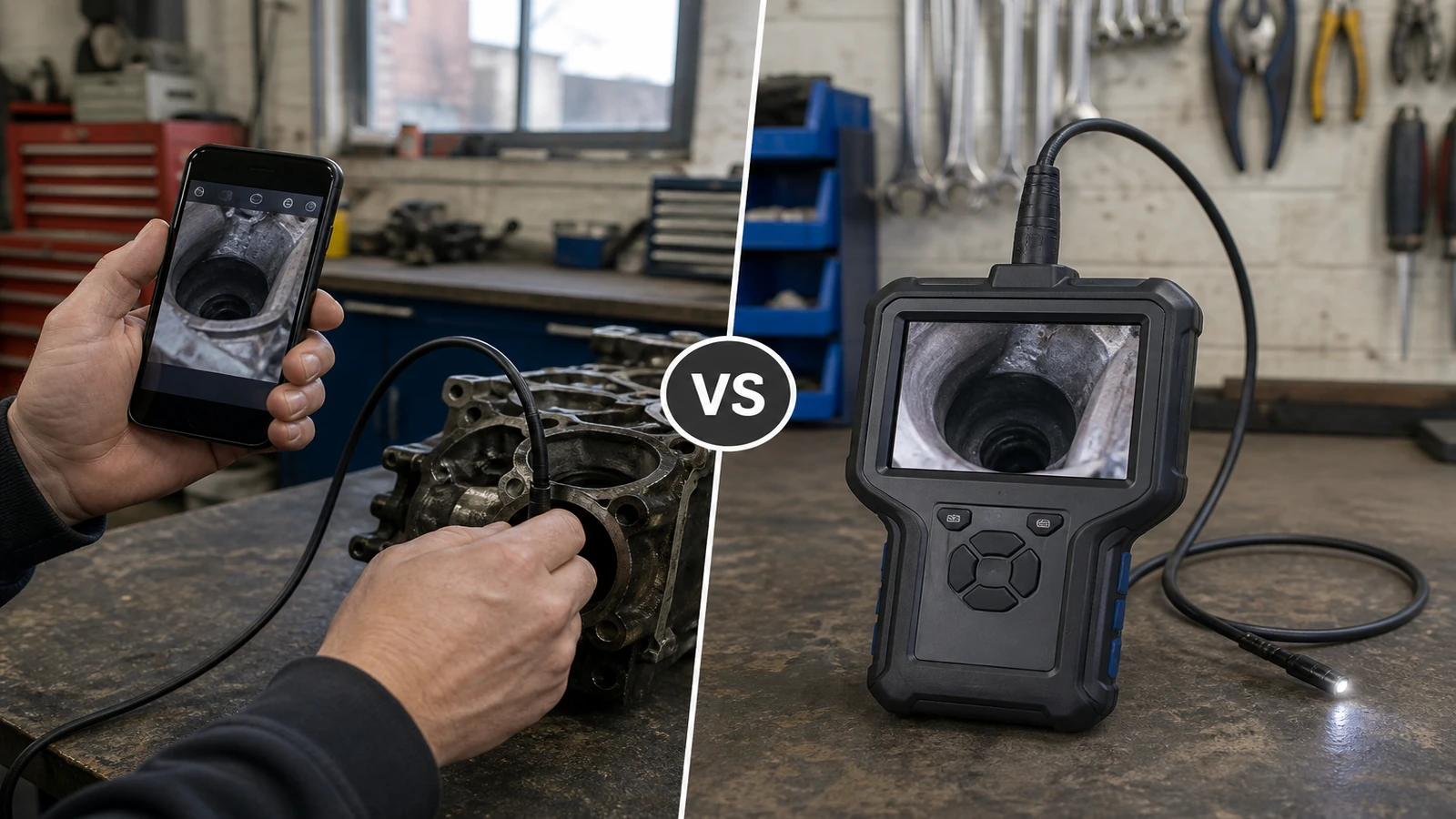 UK inspection endoscope context for search: wifi borescope vs handheld 4.3 screen UK